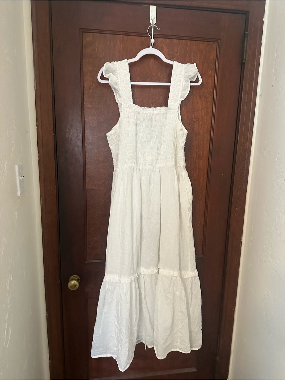 By Anthropologie The Peregrine Square-Neck Midi Dress Size 1X - Picture 3 of 5